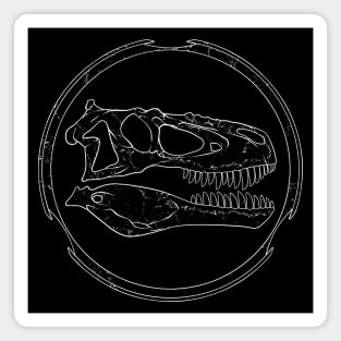 Daspletosaurus fossil skull Magnet